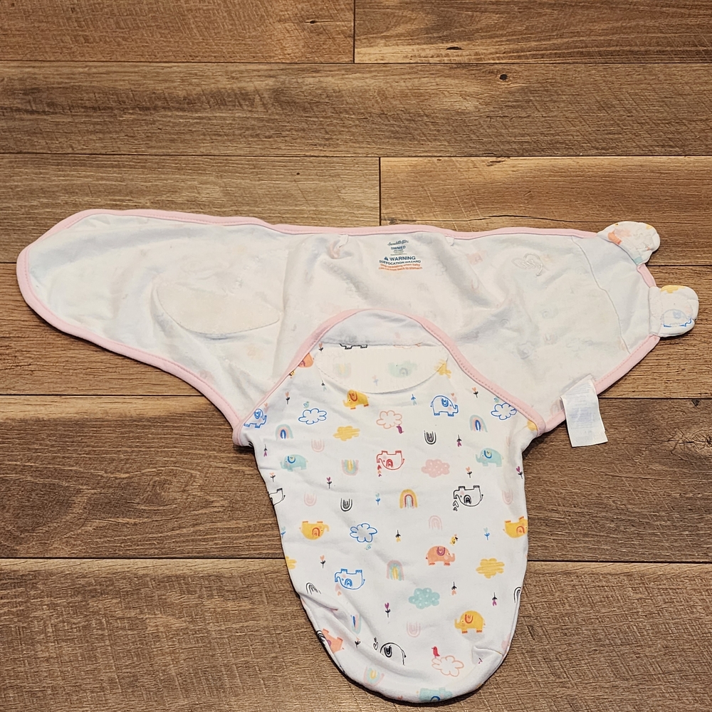 Baby Swaddle with Fun Prints and Blanket w/ Floral Prints Set - Picture 12 of 12